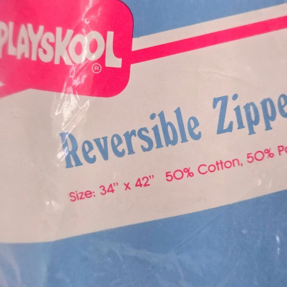 Playskool Reversible Nursery Crib Baby Blanket Comforter 90s Vintage 1991 NEW